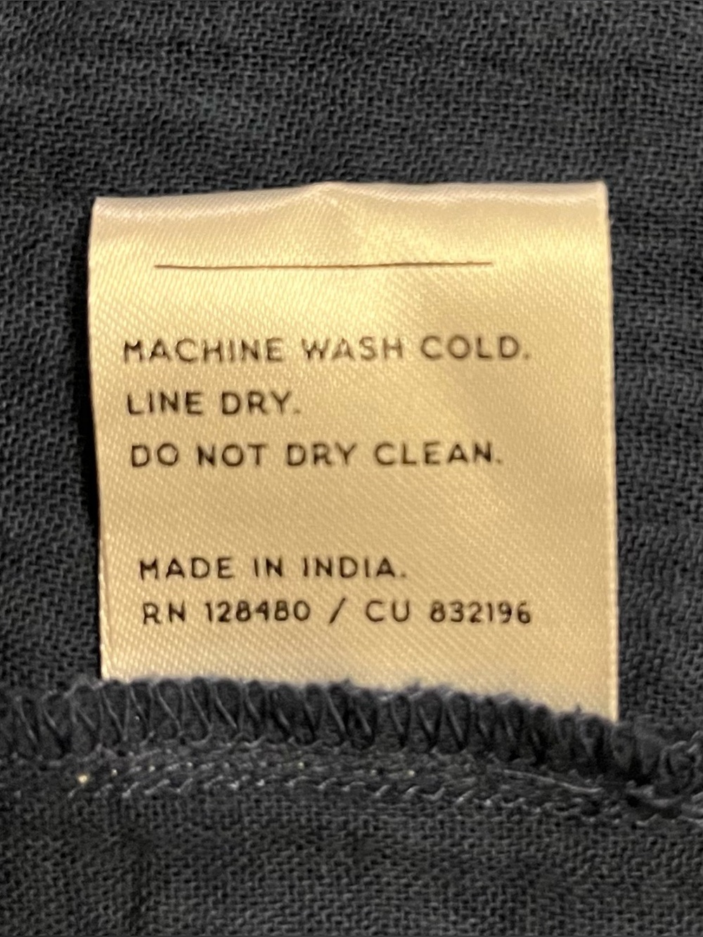 PACT organic cotton gauze fabric remnant - Picture 4 of 7